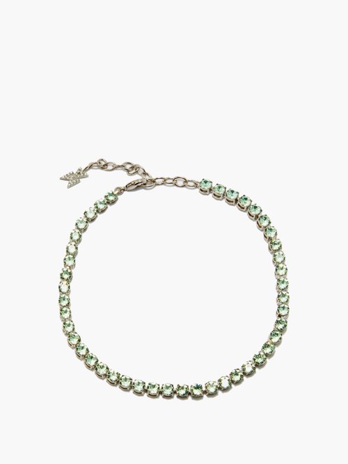 Cup-chain Crystal Anklet