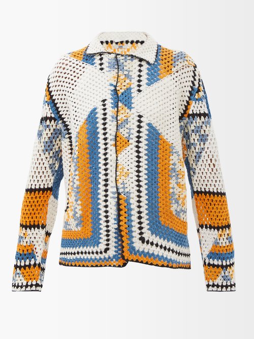 Bode Gloucester Crocheted Overshirt | Smart Closet