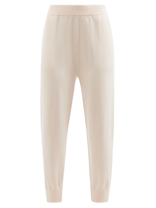 Extreme Cashmere - No.56 Yogi Stretch-cashmere Track Pants Light Pink