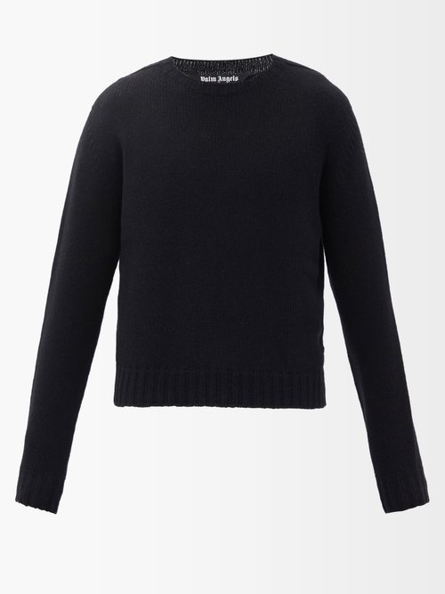 Logo-embroidered Wool-blend Sweater