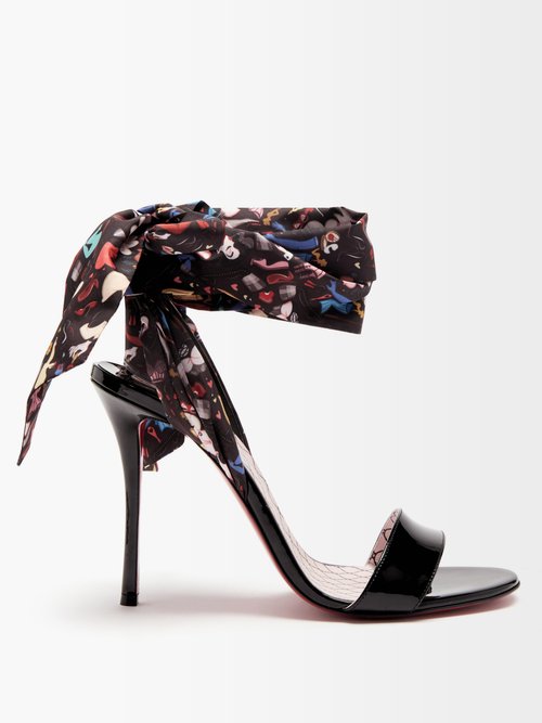 CHRISTIAN LOUBOUTIN: heeled sandals for woman - Black