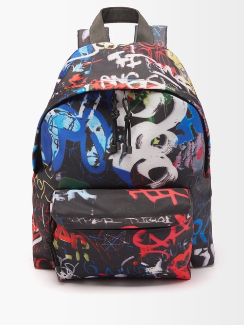 Graffiti-print Backpack
