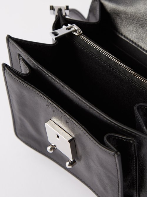 Marni - Trunk Mini Leather Cross-body Bag - Mens - Black