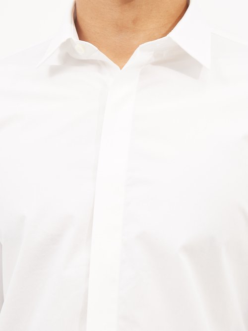 Valentino Long-sleeved Cotton-poplin Shirt | Smart Closet