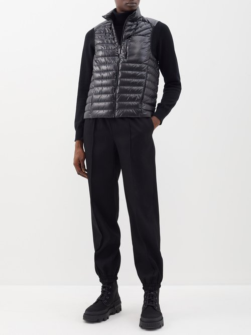 Moncler Valras Quilted Down Gilet In Black | ModeSens