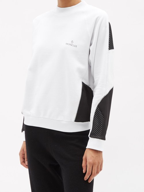 Moncler Bi-colour Cotton-jersey Sweatshirt