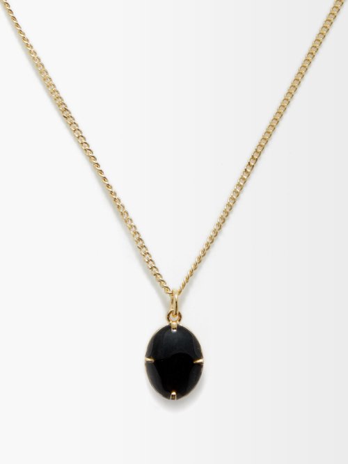 Miansai Portal Onyx & 14kt Gold-plated Necklace