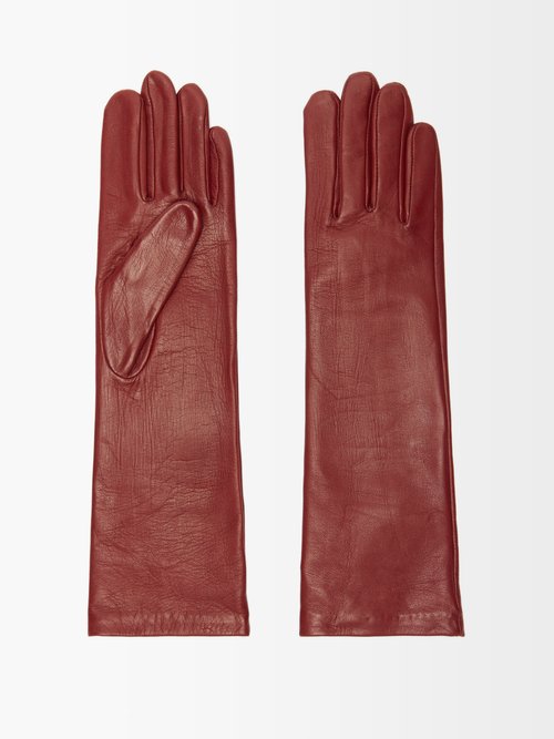 Agnelle Celia Longline Leather Gloves