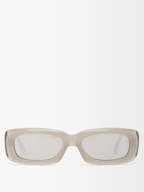 X Linda Farrow Mini Marfa Rectangle Sunglasses