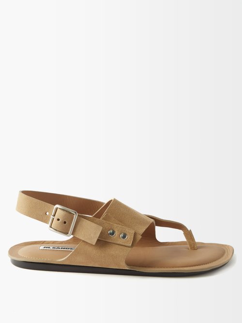 Jil Sander Suede And Leather Sandals
