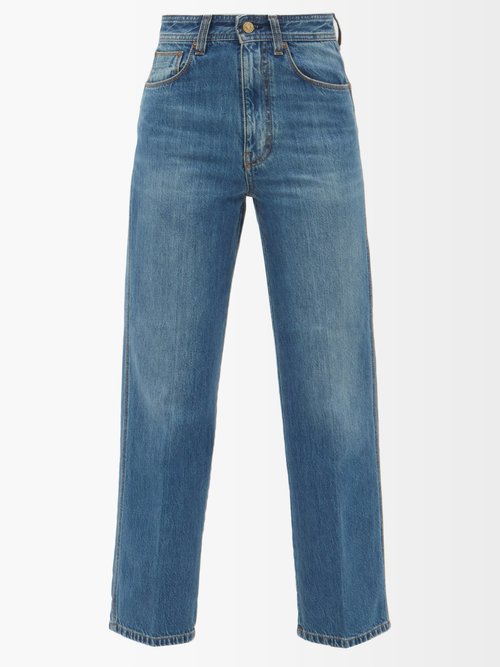 Victoria Beckham Stevie Cropped Straight-leg Jeans