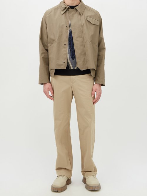 Fendi Cropped Coated-linen Jacket | Smart Closet