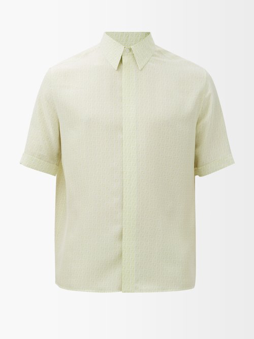 Ff-print Silk-poplin Shirt