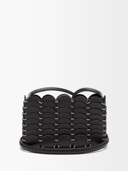 Paco Rabanne Pacaoio Leather-chainmail Crossbody Bag