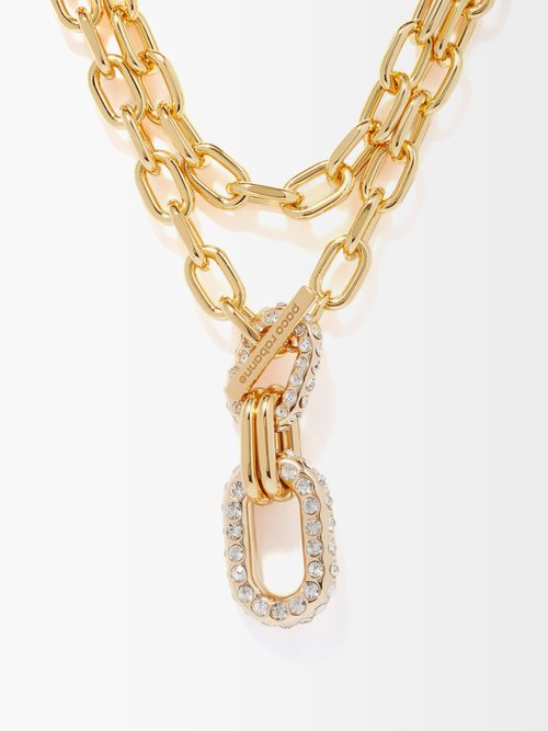 paco rabanne gold chain necklace