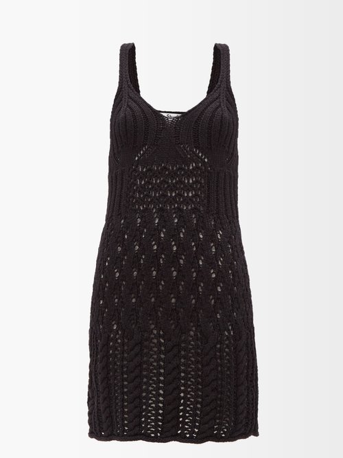 Acne Studios - Knitted Cotton Dress Black