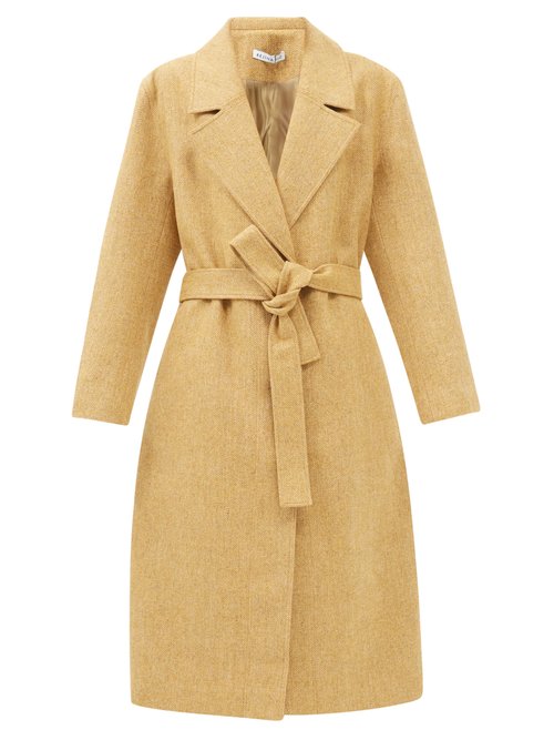 Rejina Pyo - Remi Single-breasted Wool-blend Tweed Coat Beige