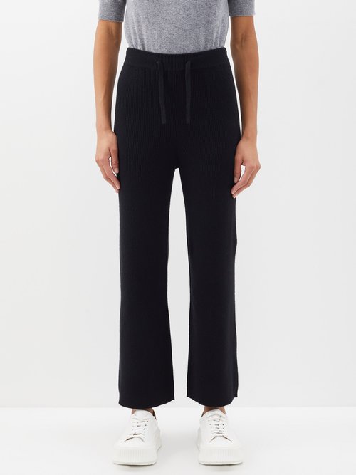 LISA YANG Heather Ribbed-cashmere Trousers