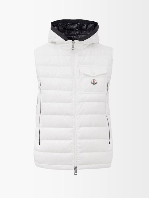 Moncler Ragot Hooded Quilted Down Gilet
