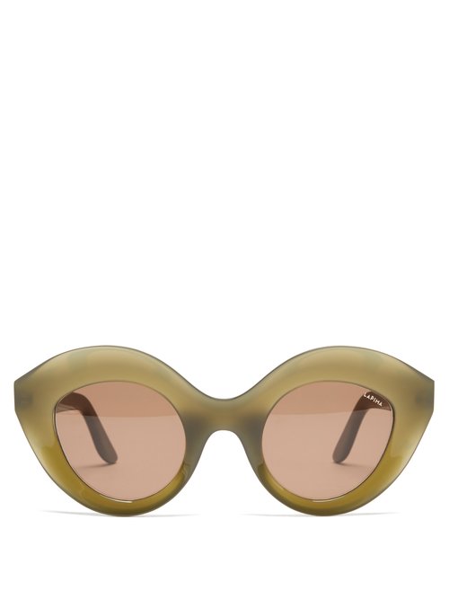 Lapima Nina Oversized Cat-eye Acetate Sunglasses