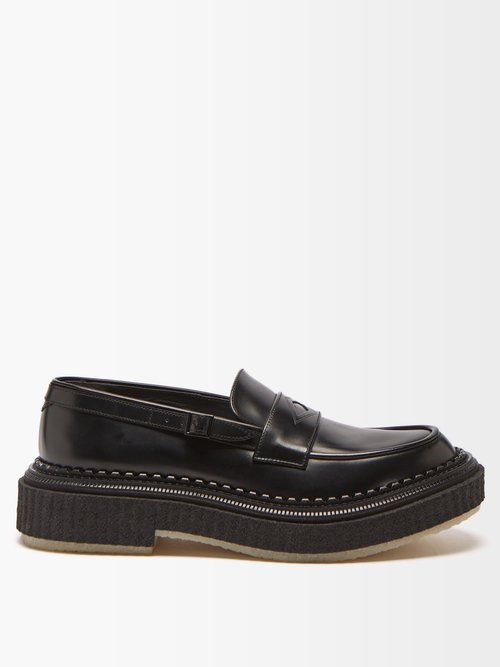 Adieu Chunky-sole Penny-strap Leather Loafers
