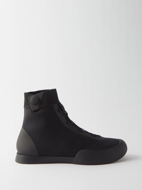 The Row - Tr Scuba-jersey Boots Black