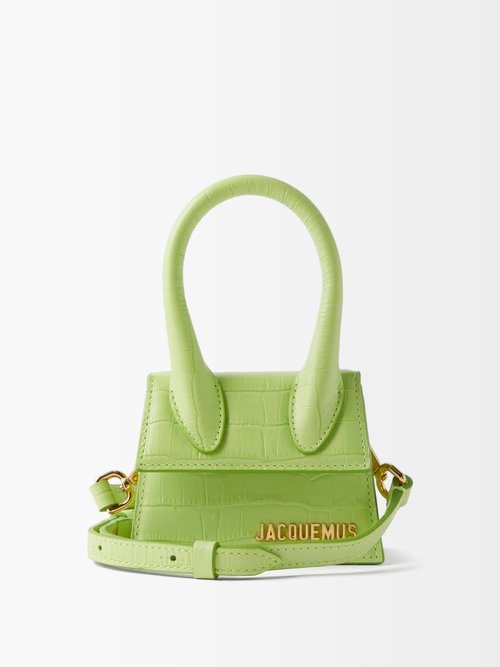 Chiquito Mini Crocodile-effect Leather Bag