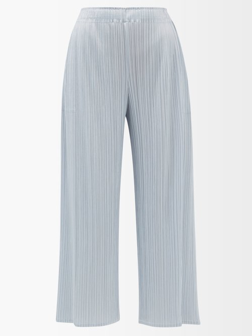 Pleats Please Issey Miyake Technical-pleated Wide-leg Trousers