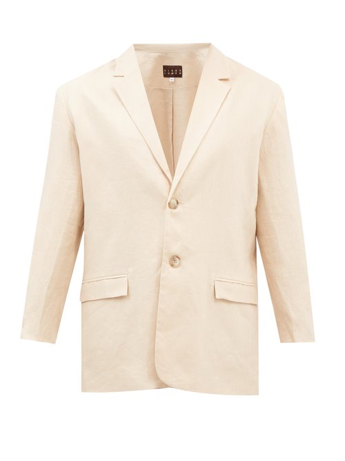 Albus Lumen Oversized Linen-muslin Suit Jacket