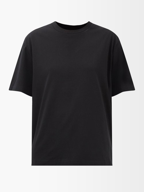 The Row - Gelsona Cotton-jersey T-shirt - Womens - Black