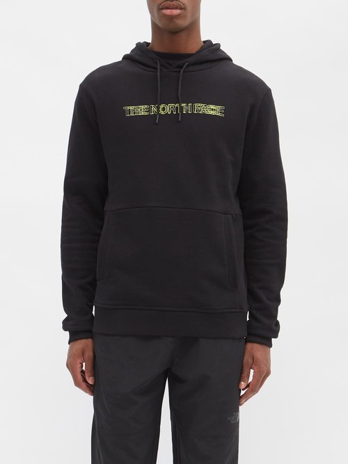 The North Face - Coordinates Logo-print Cotton Hooded Sweatshirt - Mens - Black