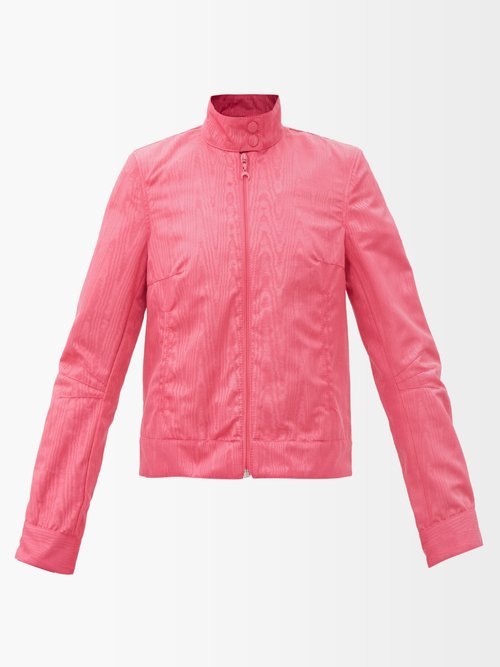 Marine Serre – Moire Recycled-fibre Track Jacket Pink