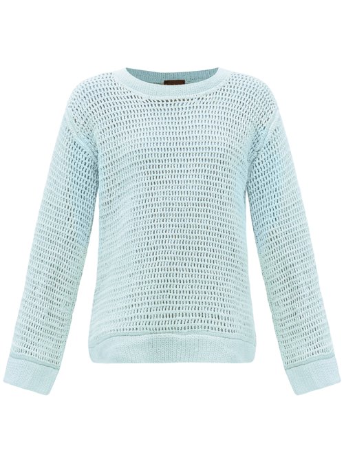 Albus Lumen Oversized Cotton-crochet Sweater