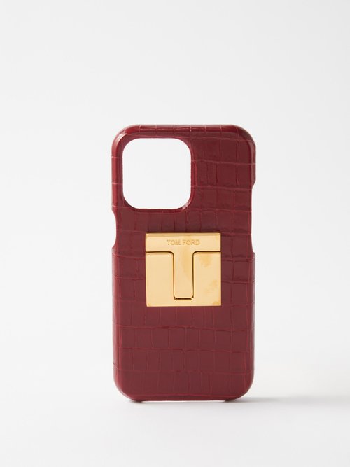 Tom Ford Crocodile-effect Leather Iphone® 12 Case