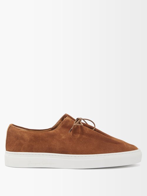 Jacques Soloviere Jim Suede Trainers In Brown