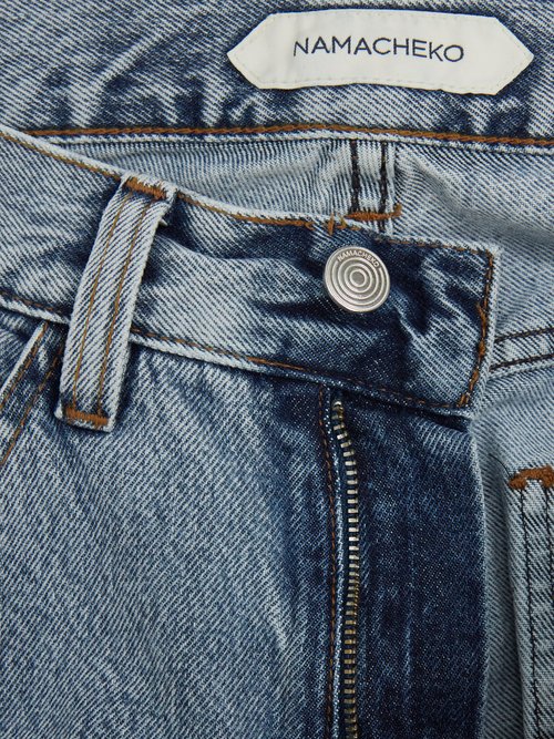Namacheko Panelled Straight-leg Jeans In Light Denim | ModeSens
