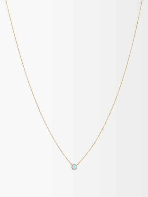 Diane Kordas Evil Eye Diamond & 14kt Gold Necklace