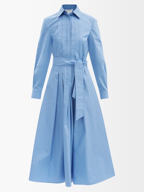 Max Mara - Hangar Shirt Dress - Womens - Light Blue