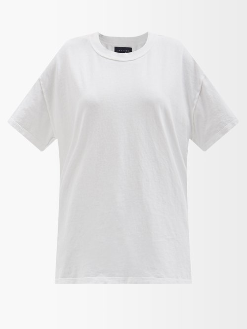 Les Tien - Inside-out Cotton-jersey T-shirt White