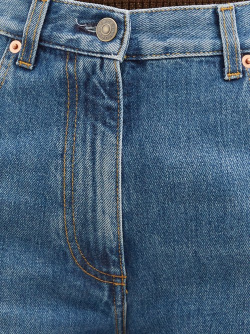 Gucci Blue Straight-Leg Horsebit Jeans