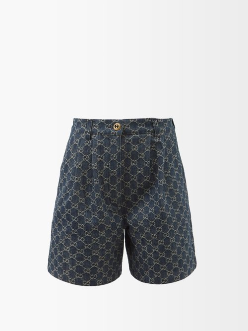 Gucci Men's GG Technical Jacquard Sweat Shorts