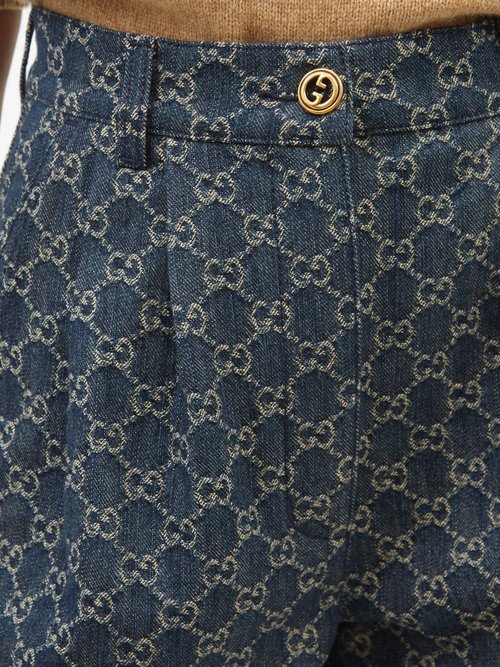 Gucci Luxury Monogram Jacquard Denim Fabrics with 6 Colors HYNZ3355 for Gucci  Suits, Shorts, Shirts in 2023