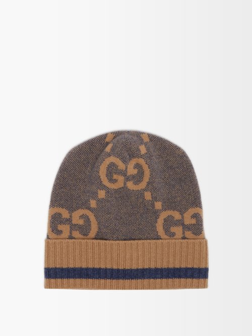 GG-monogram Cashmere Beanie Hat