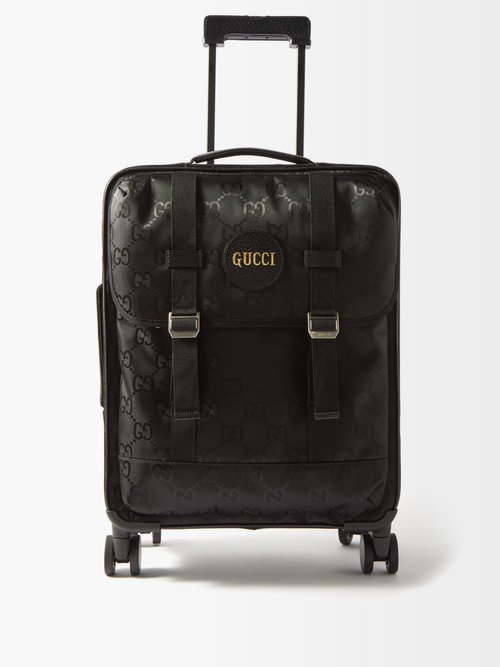 Gucci Off The Grid Gg-jacquard Nylon Carry-on Suitcase In Black
