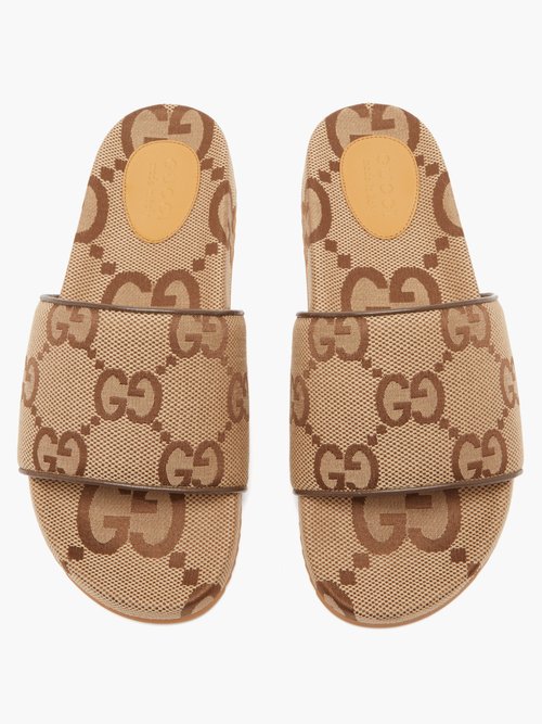 GUCCI GG Supreme Men's maxi GG canvas slide sandal (624695 UKOD0 2673)