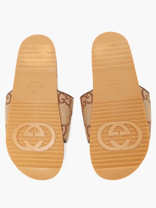 GUCCI GG Supreme Men's maxi GG canvas slide sandal (624695 UKOD0 2673)