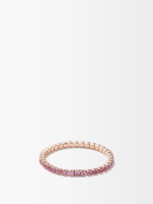 Thread Sapphire & 18kt Rose-gold Ring