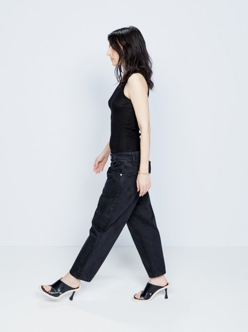 Black Loon organic-cotton flared jeans, Raey