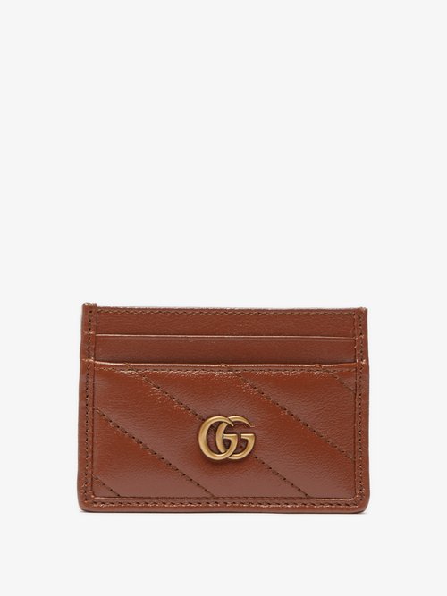 GG Marmont Quilted Leather Cardholder