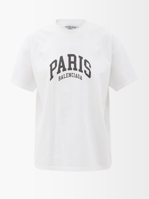 Balenciaga Logo-print Cotton-jersey T-shirt